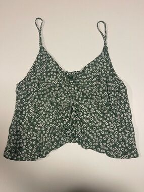 wild fable Green Floral Crop Top